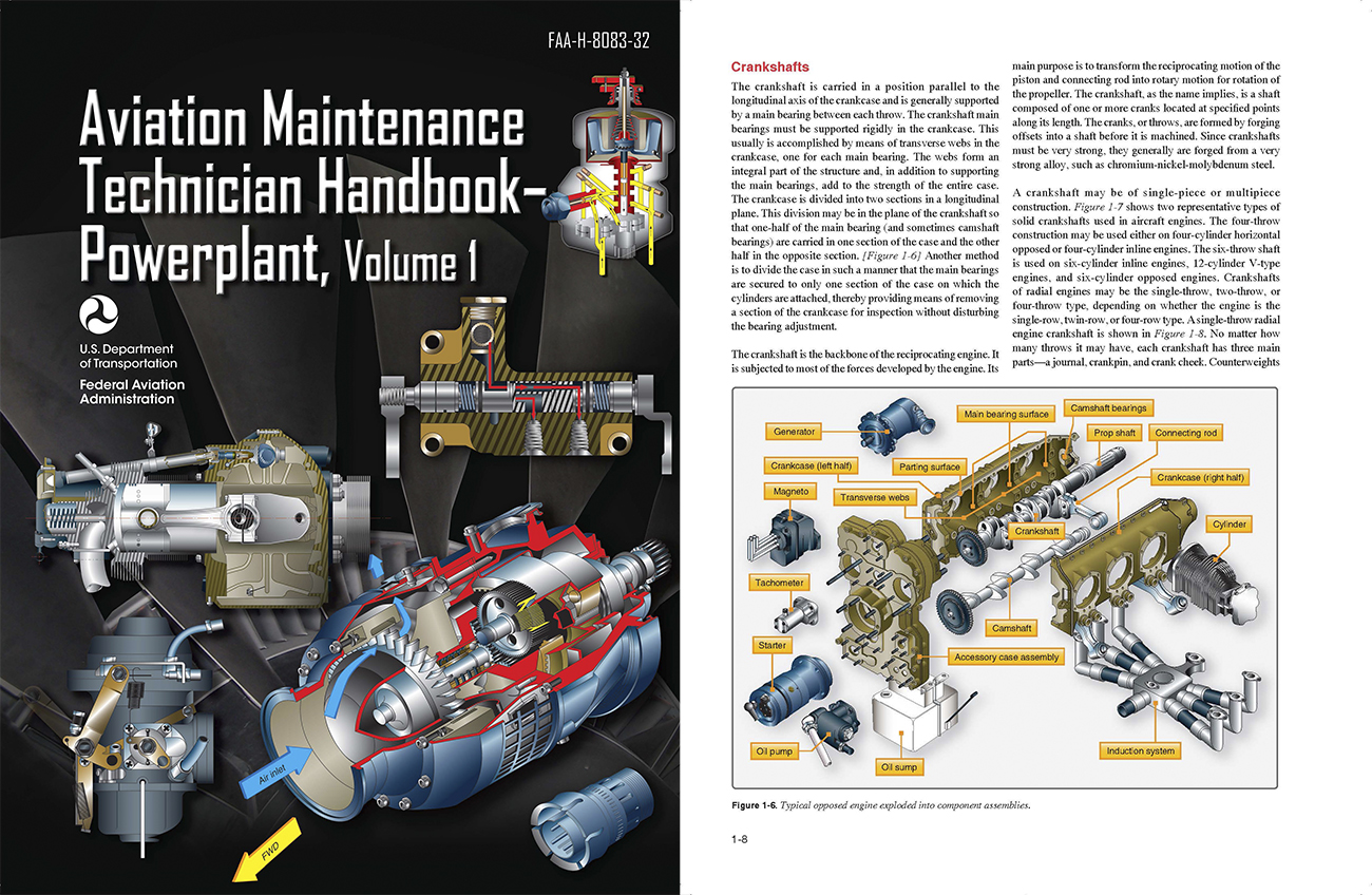 Federal Aviation Administration AMT Powerplant Handbook, Volume 1 Publication