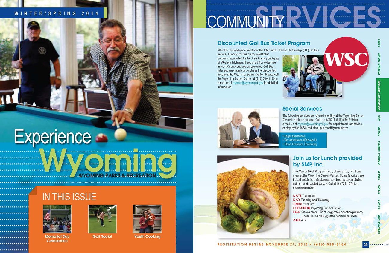 City of Wyoming, Wyoming Park and Recreation Experience Wyoming Publication